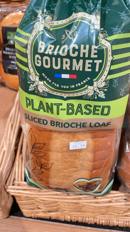 Brioche Gourmet Plant-Based Sliced Brioche Loaf