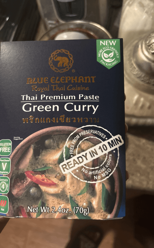 Blue Elephant Royal Thai Cuisine Thai Premium Paste Green Curry
