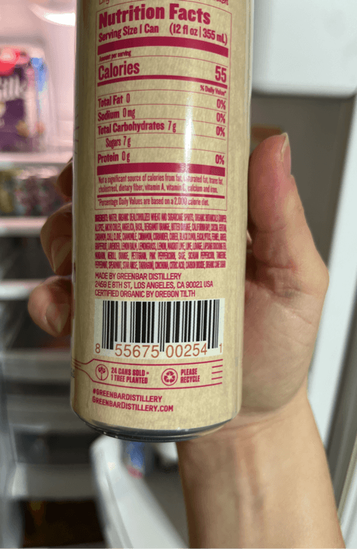 Greenbar Distillery Ungin + Tonic Non-Alcoholic Coktail