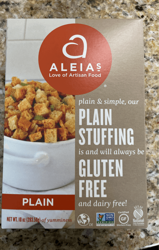 Is it Capsaicin Free? Aleias Stuffing Mix Plains Box