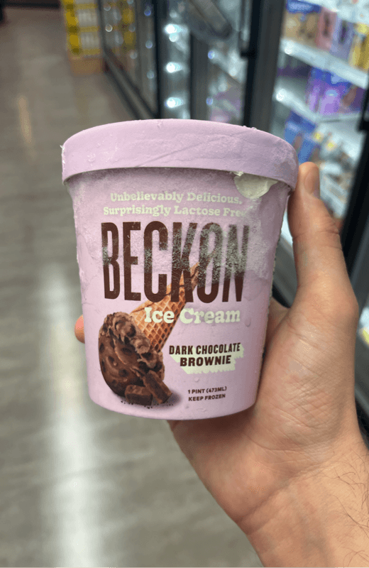 Beckon Dark Chocolate Brownie Ice Cream