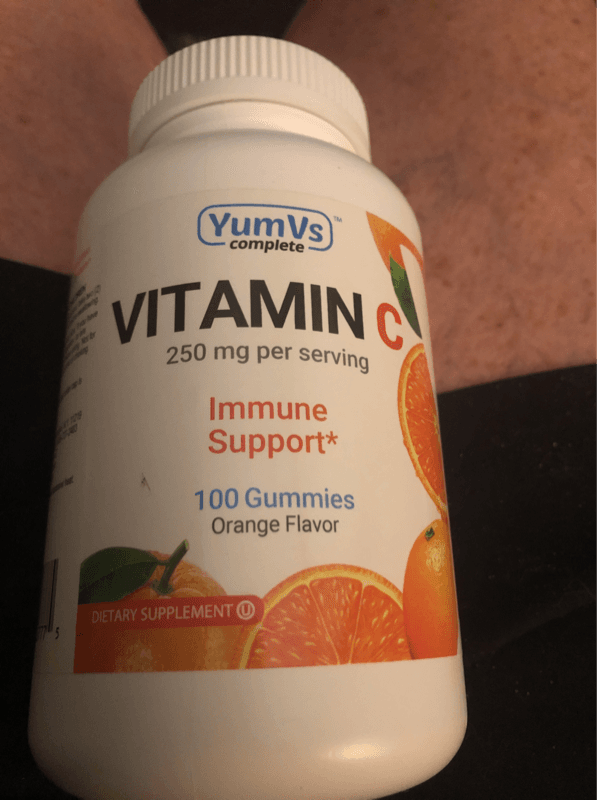 Yumvs Complete Vitamin C Immune Support Orange Flavor Gummies