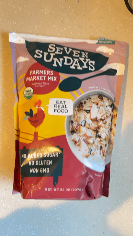 Seven Sundays Farmers Market Mix Almond Date Currant Muesli Cereal
