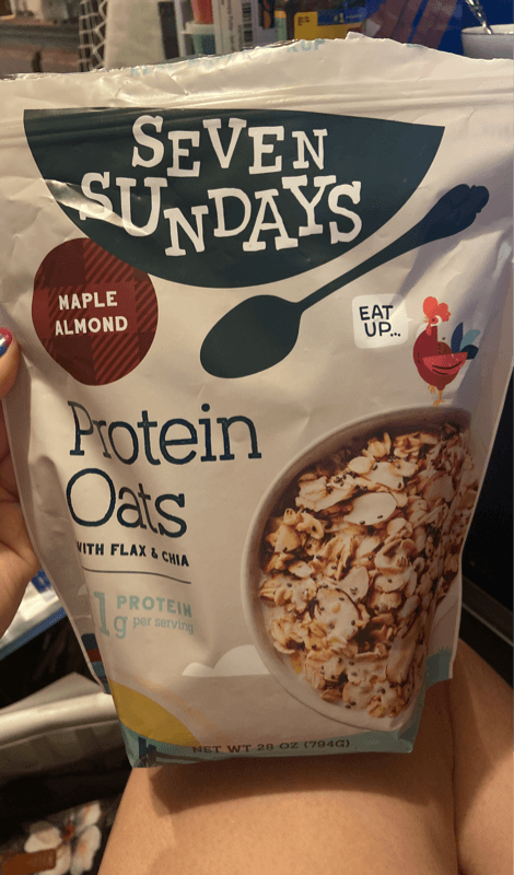 Seven Sundays Maple Almond Protein Oats With Flax & Chia