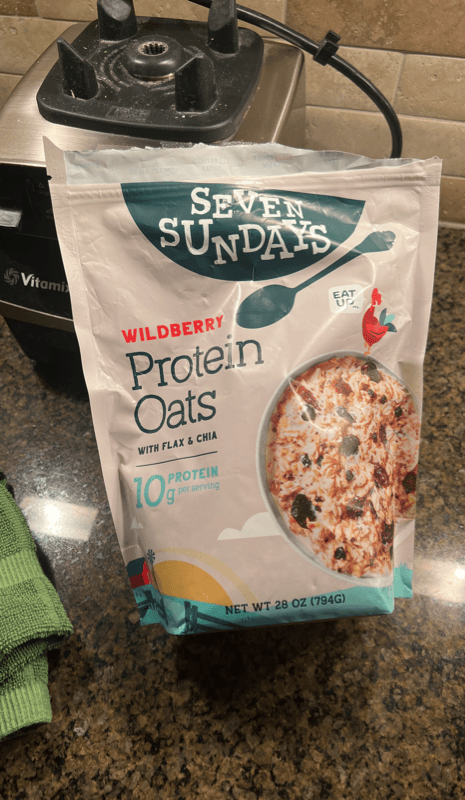 Seven Sundays Wildberry Protein Oats With Flax & Chia