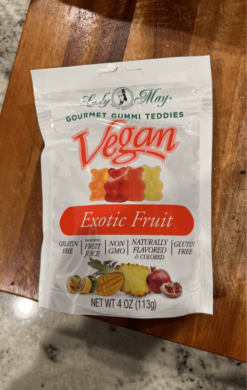 Lady May Gourmet Gummi Teddies Vegan Exotic Fruit