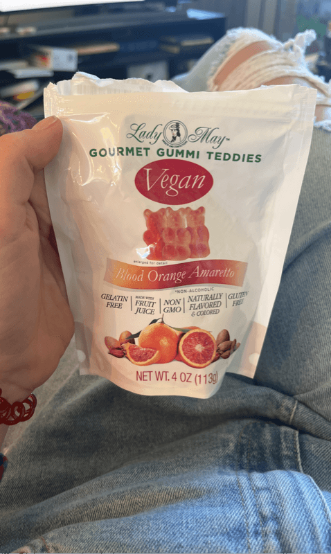 Lady May Gourmet Vegan Blood Orange Amaretto Gummi Teddies