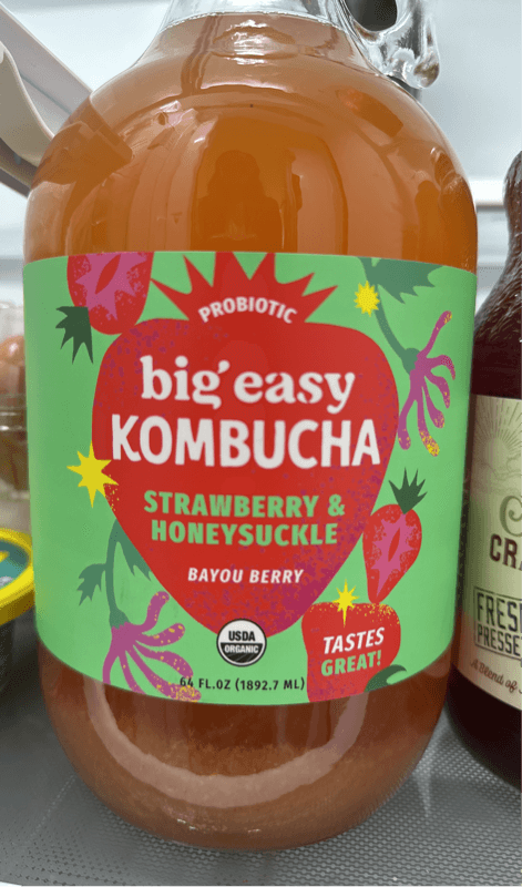 Probiotic Big Easy Kombucha Strawberry & Honeysuckle Bayou Berry