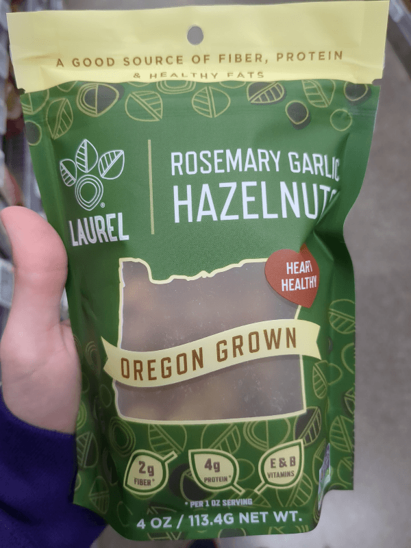 Laurel Rosemary Garlic Hazelnuts