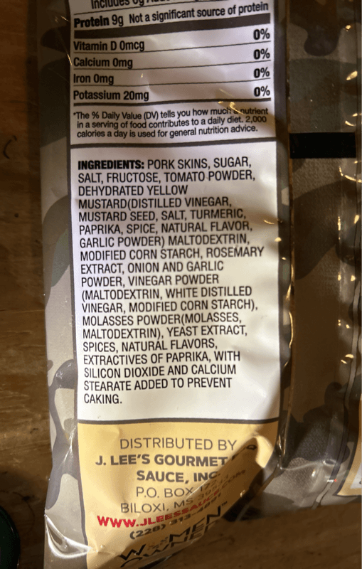 J. Lee'S Bbq Flavored Pork Rinds