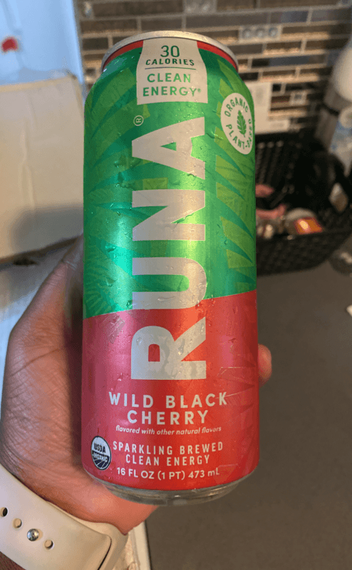 Runa Wild Black Cherry Sparkling Brewed Clean Energy Drink