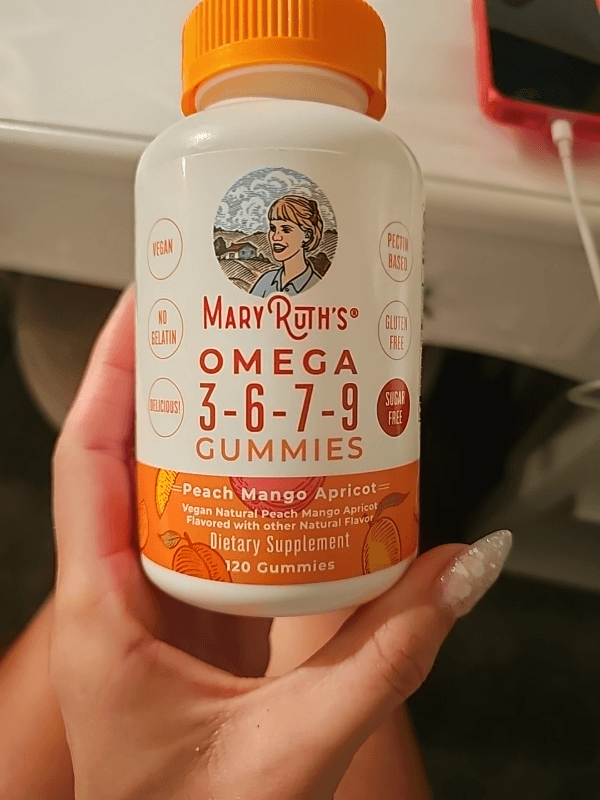 Mary Ruth'S Omega 3-6-Ummies Peach Mango Apricot Dietary Supplement