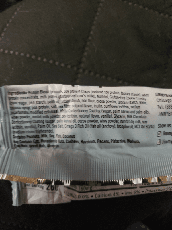 Jimmy! Cookies 'N Cream Protein Bars
