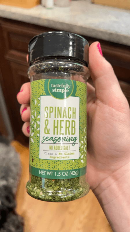 Tastefully Simple Spinach & Herb Seasoning