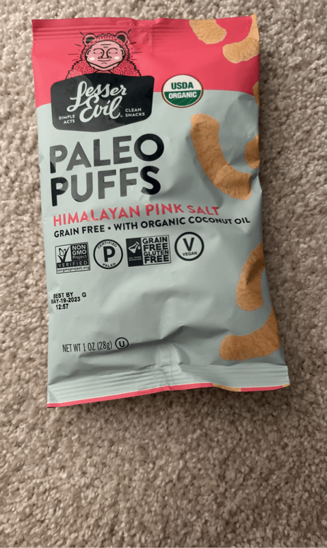 Lesser Evil Himalayan Pink Salt Paleo Puffs