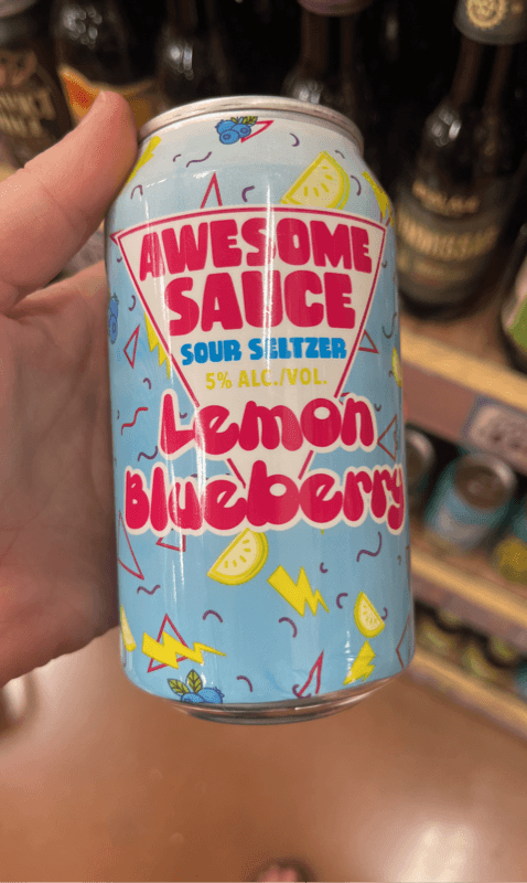 Awesome Sauce Lemon Blueberry Sour Seltzer