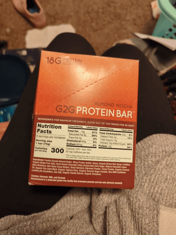 G Almond Mocha Protein Bar