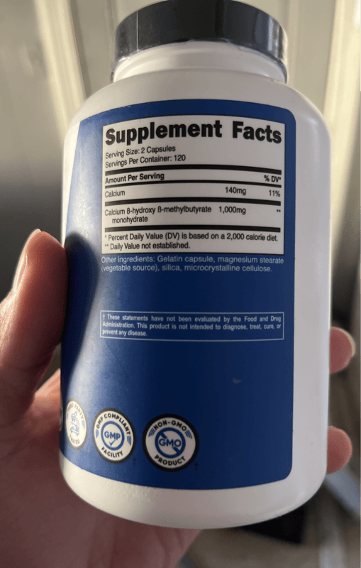 Nutricost Performance Hmb 1, Dietary Supplements 240 Capsules
