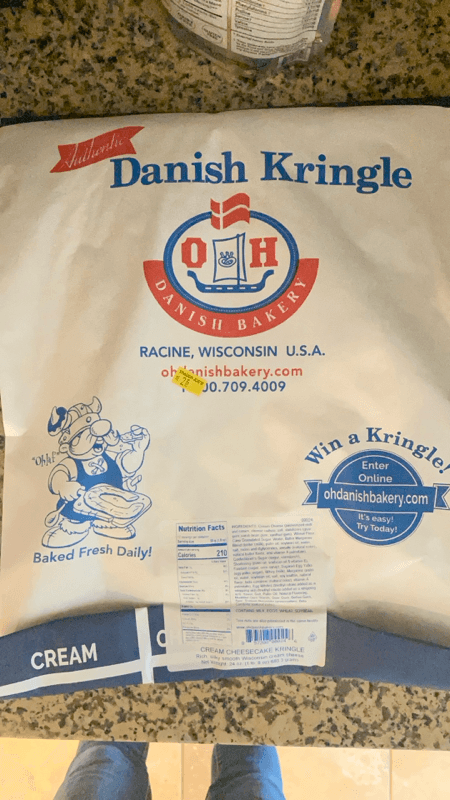 O&H Danish Bakery Cream Cheesecake Kringle