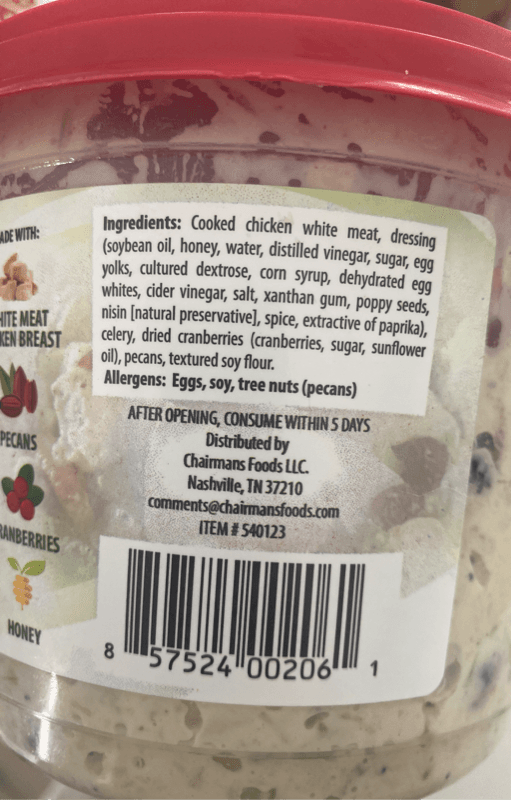 Comfort Cuisine Cape Cod Chicken Salad