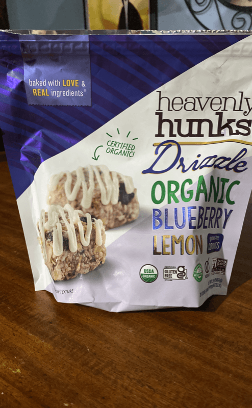 Heavenly Hunks Drizzle Organic Blueberry Lemon Gluten-Free Cookies