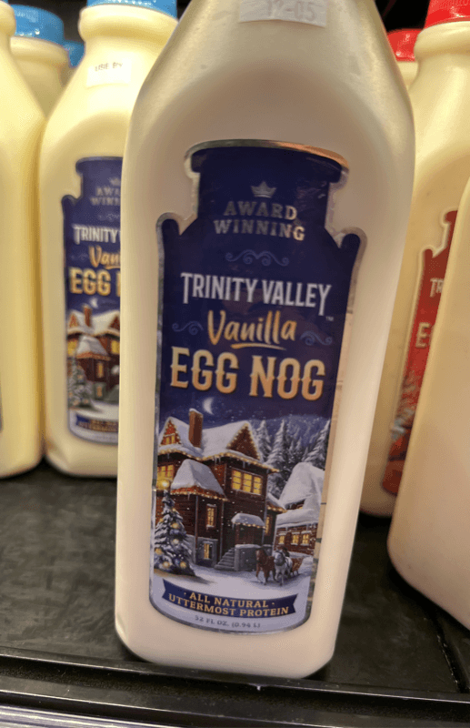 Award Winning Trinity Valley Vanilla Egg Nog