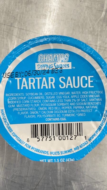 Champs Dipping Sauces Tartar Sauce