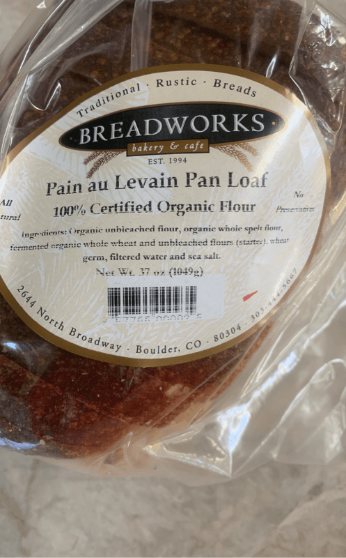 Breadworks Bakery & Cafe Pain Au Levain Pan Loaf