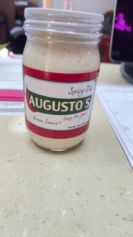 Augusto'S Spicy Dip Green Sauce