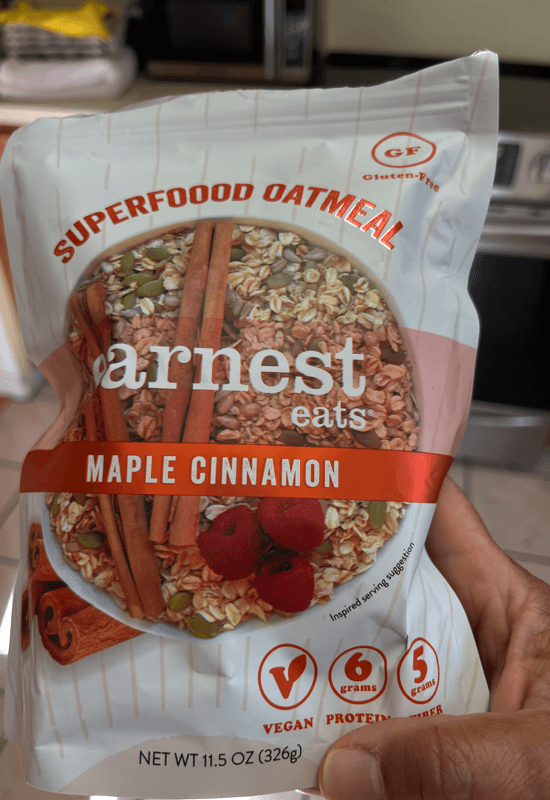 Earnest Eats Maple Cinnamon Almond Superfood Oatmeal Bags