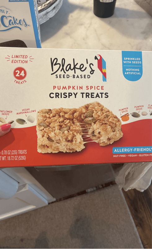 Blake'S Seed-Based Pumpkin Spice Crispy Treats