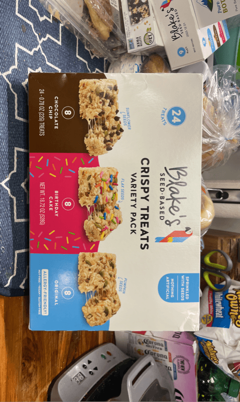 Blake'S Seed Based Crispy Treats Variety Pack: Chocolate Chip, Birthday Cake, And Original