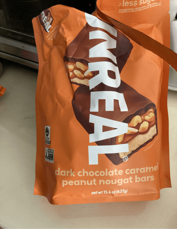 Unreal Dark Chocolate Caramel Peanut Nougat Bars