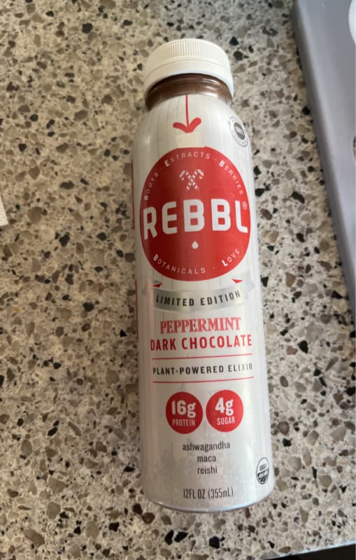 Rebbl Limited Edition Peppermint Dark Chocolate Plant-Powdered Elixir