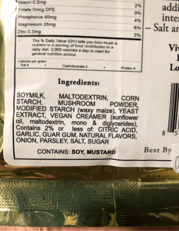 Vivian'S Live Again Creamy Mushroom Soup Mix