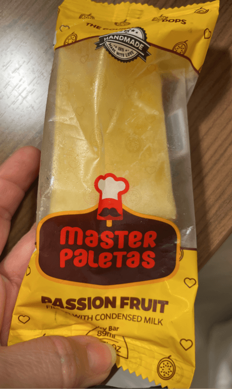 Master Paletas Passion Fruit Filled With Condensed Milk Dairy Bar