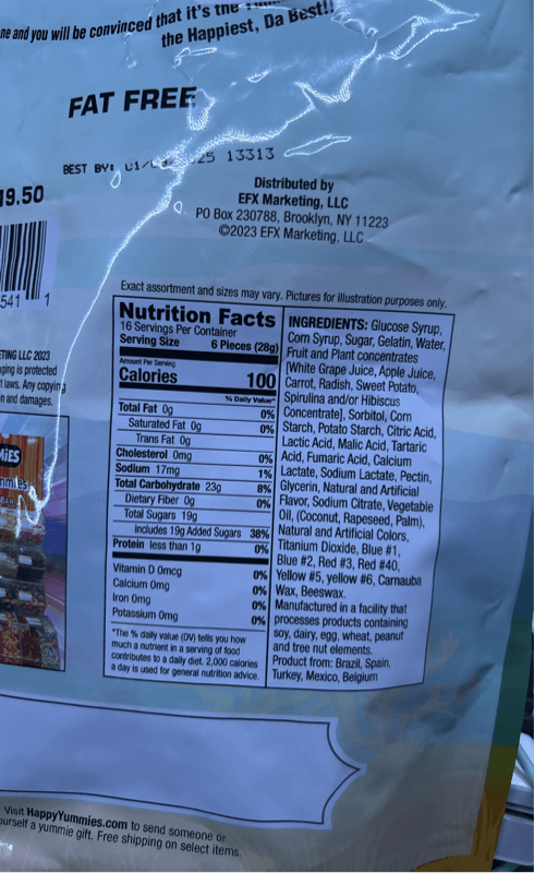 Happy Yummies Gourmet Gummies Happy Dinosaur Mix