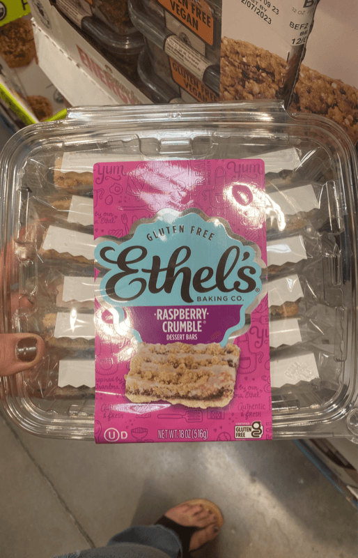Ethel'S Baking Co. Raspberry Crumble Dessert Bars