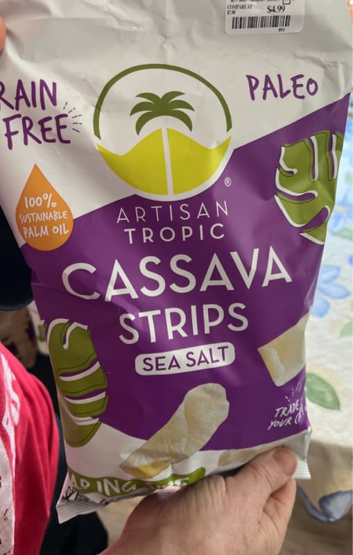 Artisan Tropic Cassava Strips, Sea Salt