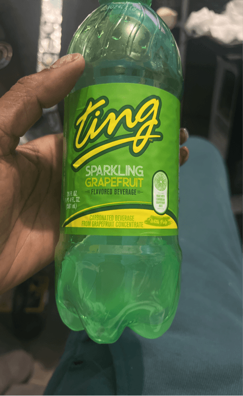 Ting Sparkling Grapefruit Flavored Carbonated Beverage With Pulp