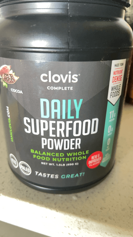 Clovis Complete Daily Superfood Powder Cocoa