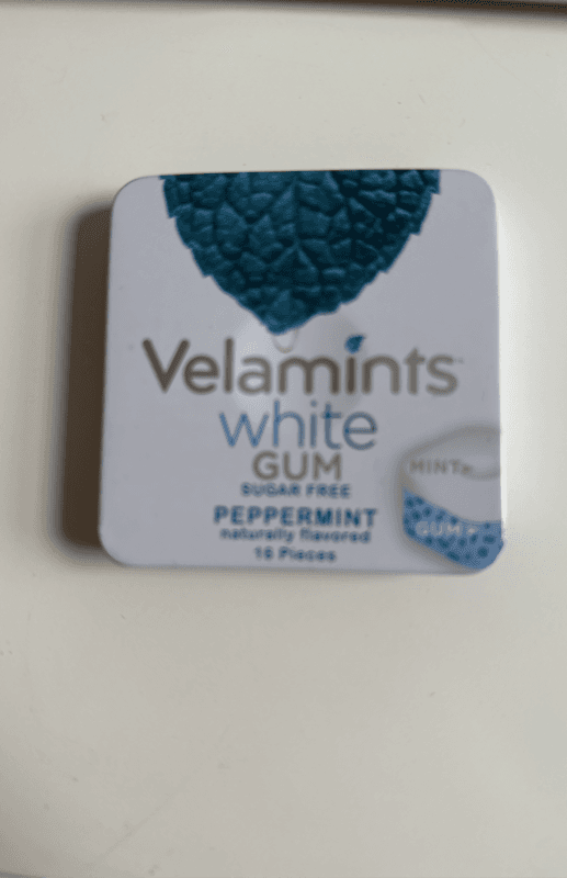 Velamints Sugar Free White Peppermint Gum