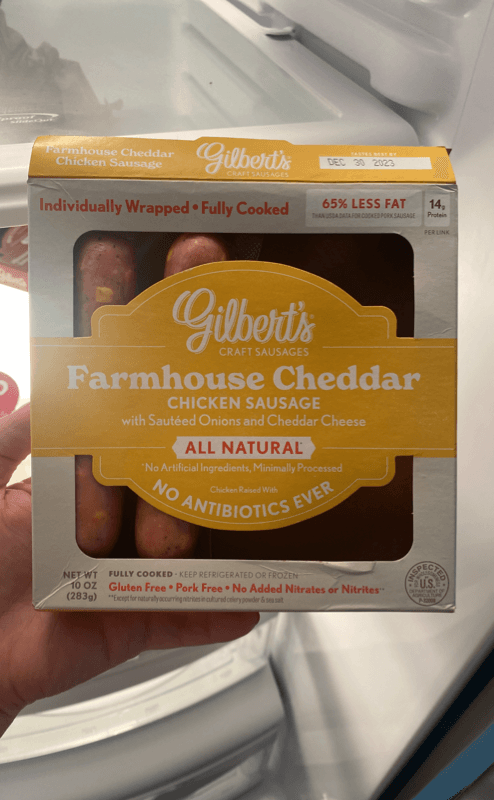Gilbert'S Farmhouse Cheddar Chicken Sausage