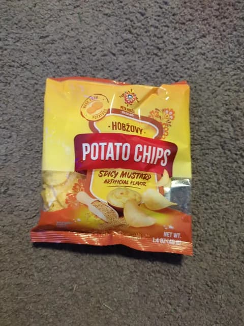 Petr Hobža Hobžovy Spicy Mustard Potato Chips