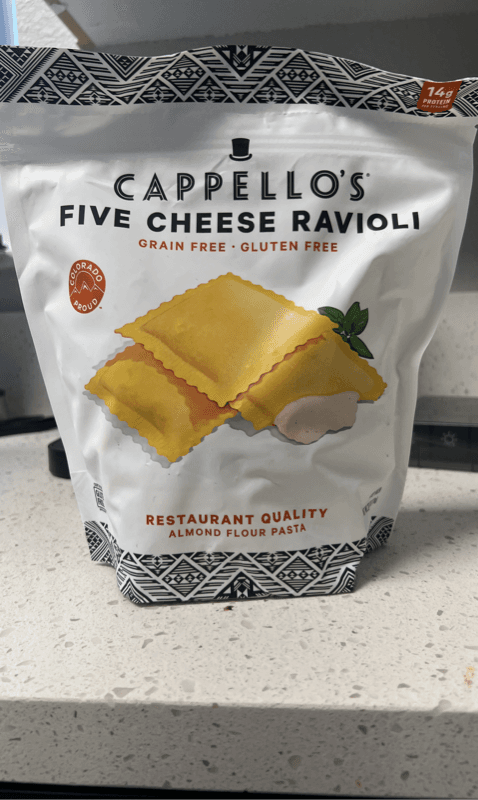 Cappello'S Grain Free Gluten Free Five Cheese Ravioli Almond Flour Pasta