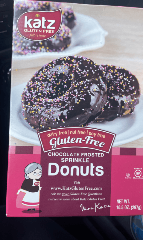Katz Gluten Free Chocolate Frosted Sprinkle Donuts