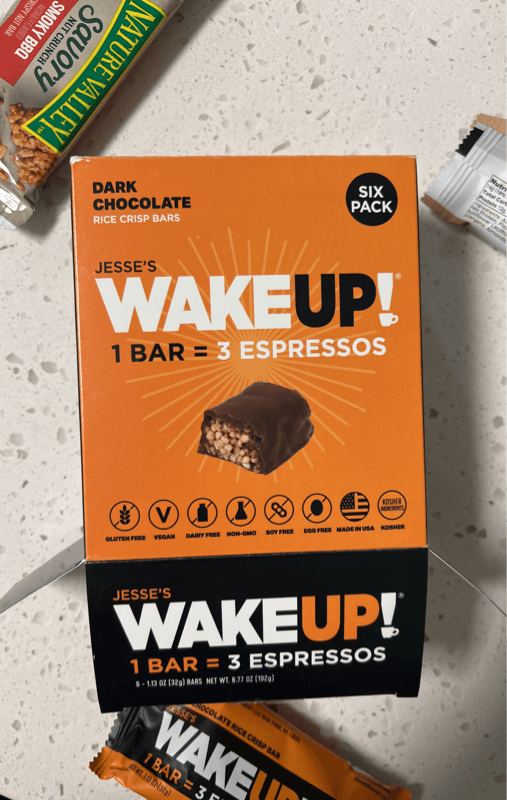 Jesse'S Wake Up! Dark Chocolate Rice Crisp Bars