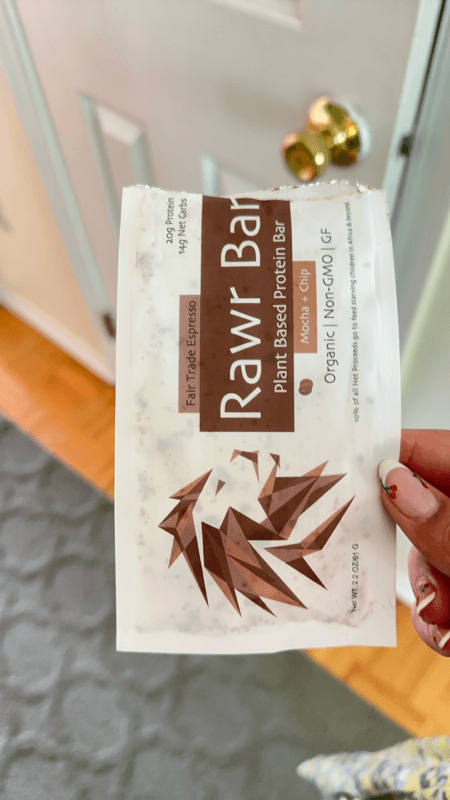 Rawr Bar Plant Based Protein Bar Mocha + Chip