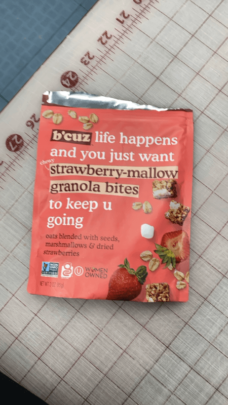 B'Cuz Strawberry-Mallow Granola Bites