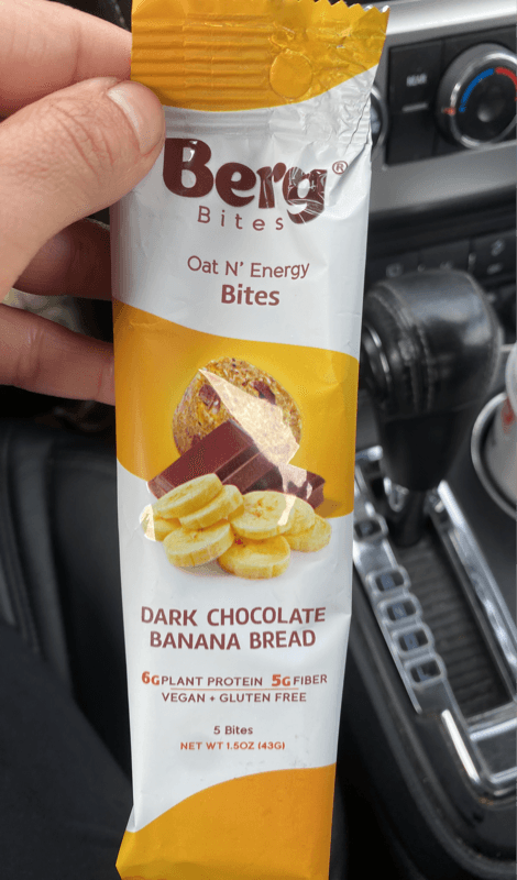 Berg Bites Oat N' Energy Bites Dark Chocolate Banana Bread